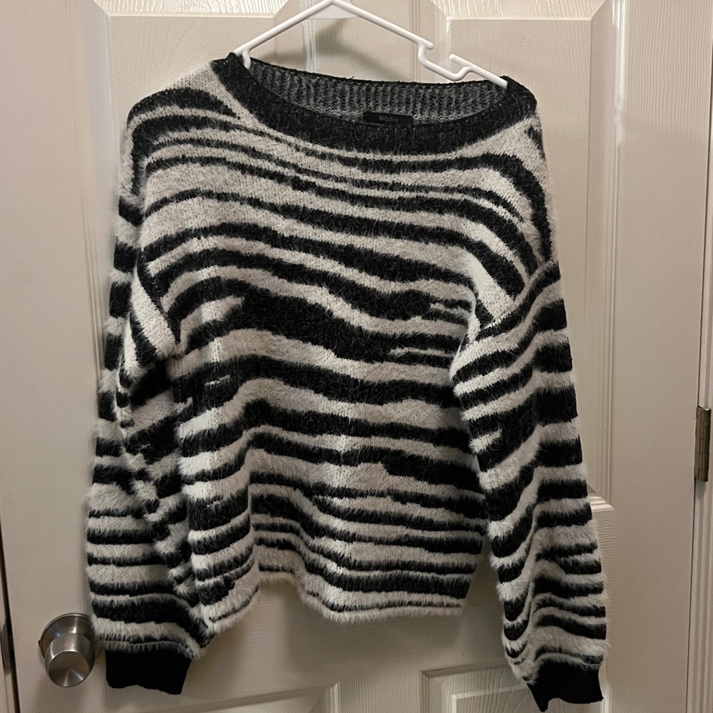 Black and White Striped Sweater